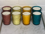 Large Hobnail Scented Candles & Vintage Glassware